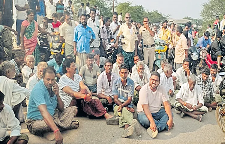 Farmers protest at Rallapadu project