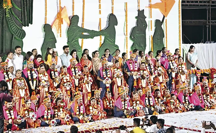 37 couples officially wed in Lokamangal's mass ceremony