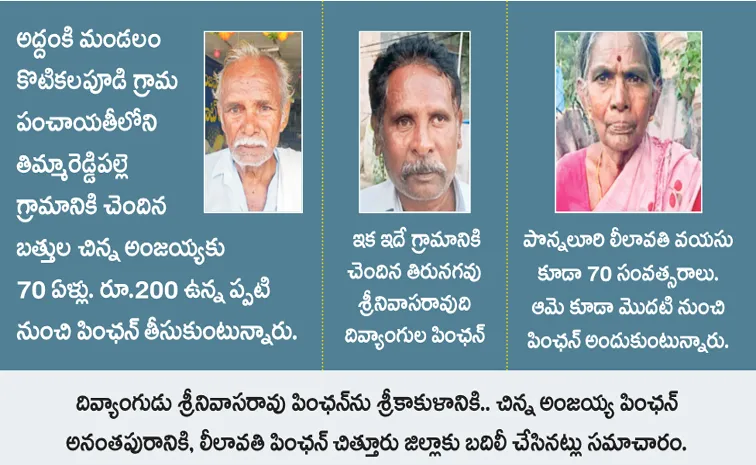 Chandrababu Govt Revenge on pensioners in Andhra Pradesh