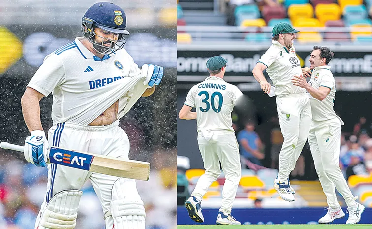 India vs Australia 3rd Test Rain Disrupts Play at Brisbane