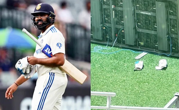 Rohit Sharma's Gloves Ac' At The Gabba Triggers Retirement Rumors