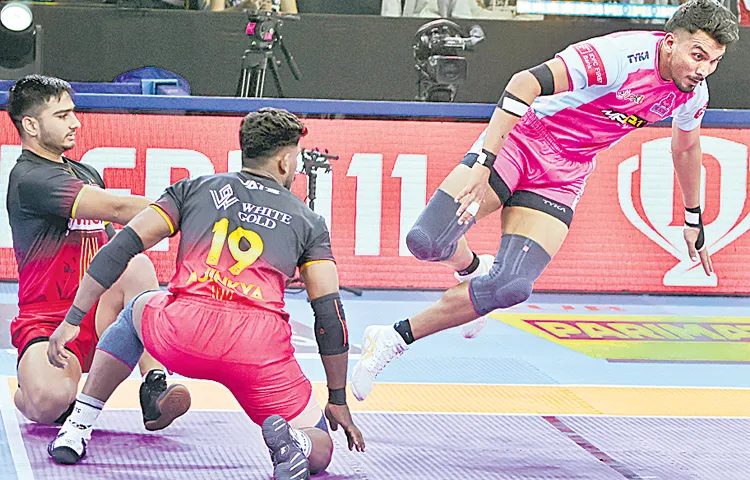 Jaipur Pink Panthers won against Bengaluru Bulls
