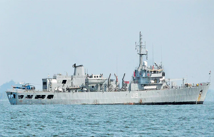 INS Nirdeshak is the second largest survey vessel in the Sandhyak class