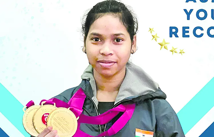 Jyotsna wins gold medal at Asian Youth Championship