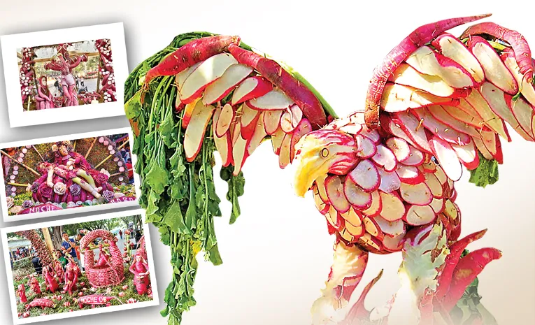 Mexicans celebrate a jolly radish Christmas