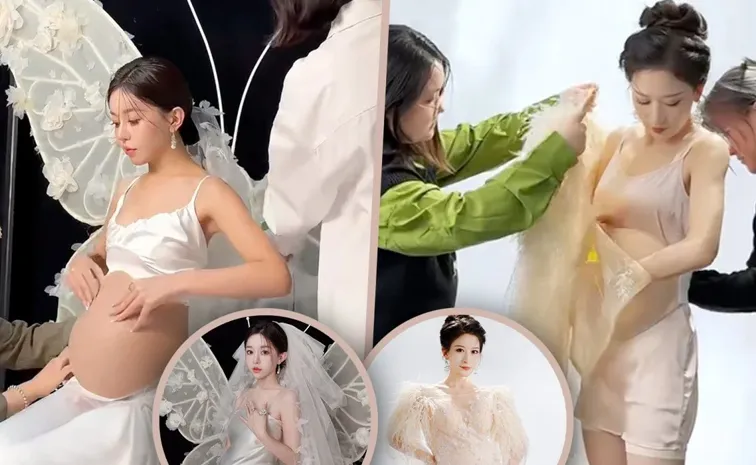 Single Chinese Women Are Doing Maternity Photoshoots Wearing Fake Baby Bumps