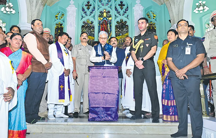 Governor Jishnu Dev Verma attends church centenary celebrations