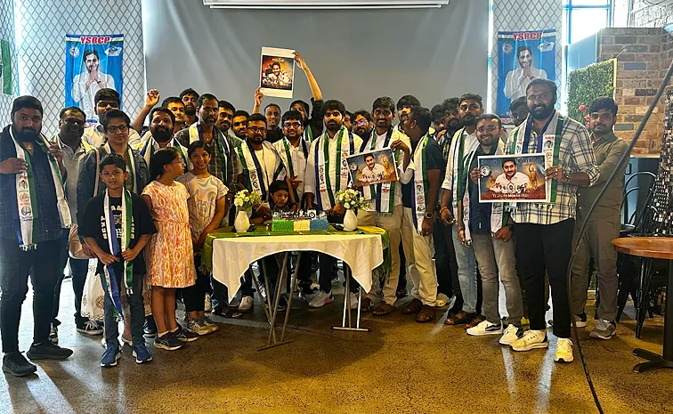 YS Jagan Mohan Reddy's birthday celebrated in Australia's Melbourne