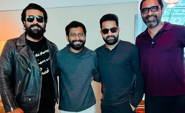 NTR And Ram Charan Met Dubai Pics Viral