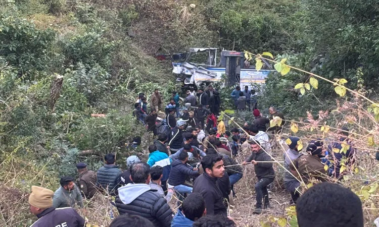 Bus Enroute To Haldwani Falls Into Gorge In Bhimtal