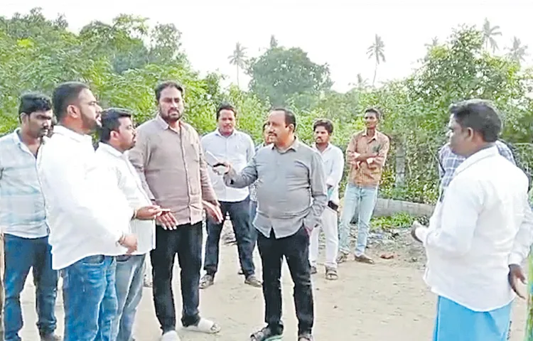 Illegal sand trafficking in Vetapalem area