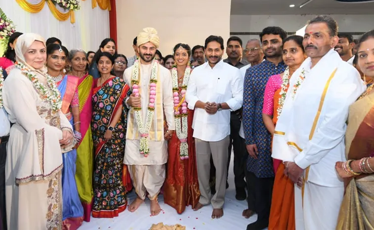 YS Jagan Attend Sangeetha And Ahmed Marriage event At Pulivendula