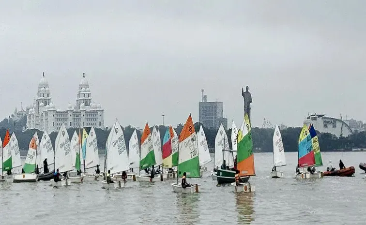 Sailing Championship in Hussain Sagar Telangana 