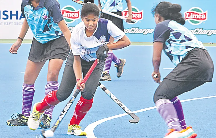 Andhra Pradesh womens hockey ends with a huge victory