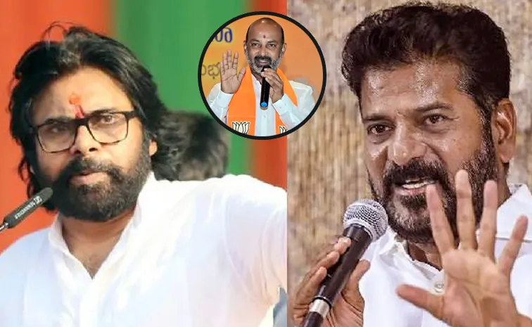 Bandi Sanjay react to Pawan Kalyan On Praising Revanth Reddy