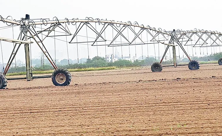 Linear irrigation system as new feature in ICRISAT: Telangana