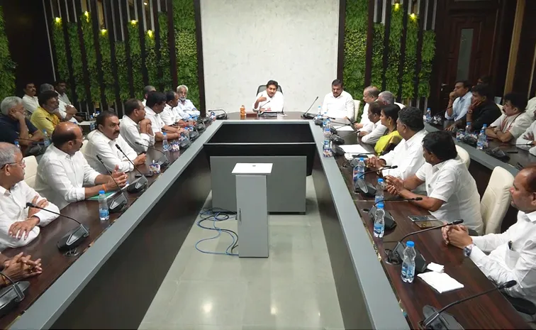 YSRCP YS Jagan Meeting With Party Cadre At Tadepalli