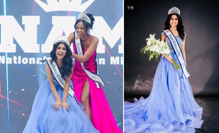 Telugu Girl Hansika Nasanally Wins National All-American Miss Title