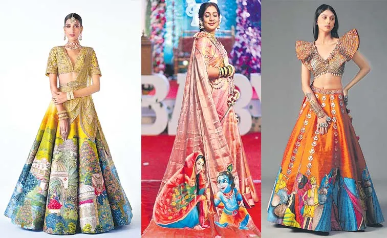 Sankranti 2025: Fabric Paintings Ethnic Desingner Wears Hit This Year