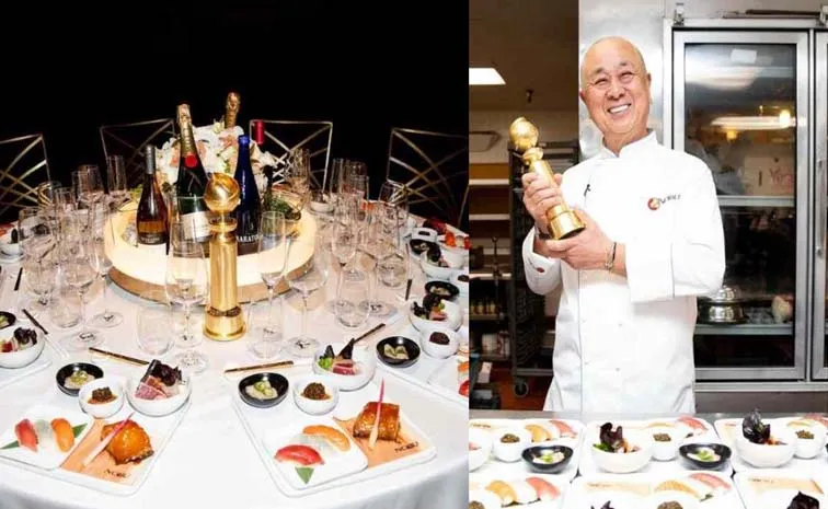 Menu At The Golden Globes 2025 Dishes Curated By Chef Nobu Matsuhisa