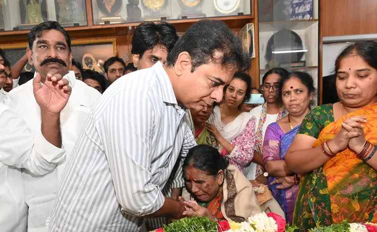 Telangana News: KTR pays tribute to former MP Manda Jagannadham