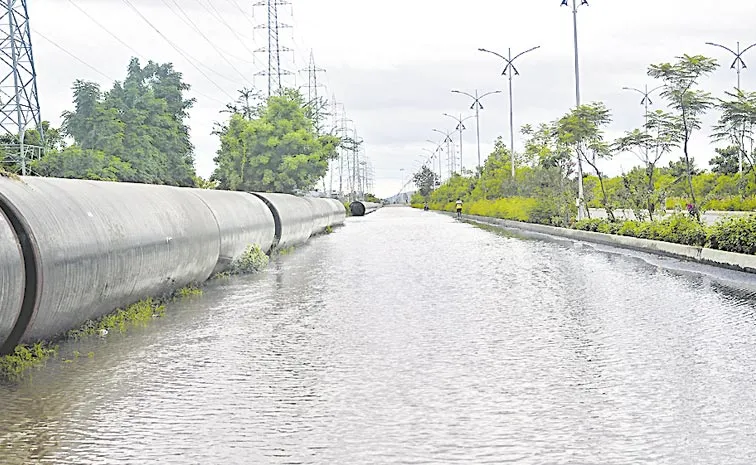 Tender notification under three packages to Flood Protection Work: amaravathi