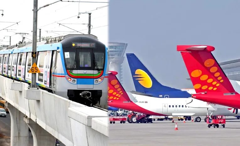 Hyderabad Metro Rail Project To Shamshabad Airport