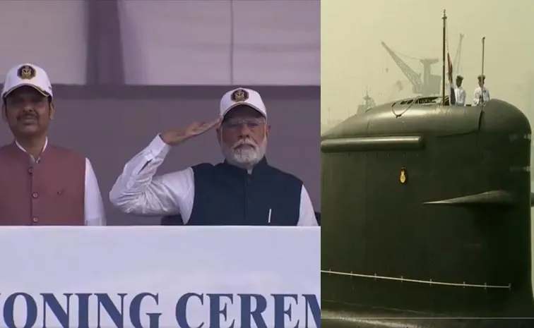 PM Modi Dedicates Naval Combatants INS Surat, Nilgiri and Vaghsheer