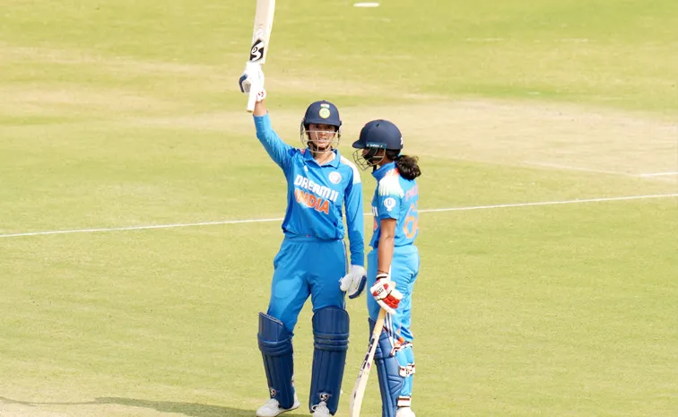 Mandhana Hits India Fastest Century in womens ODIs 1st Indian to Smash