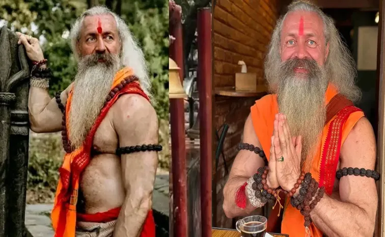 Maha Kumbh Mela 2025 7foot tall Muscular Baba From Russia going viral