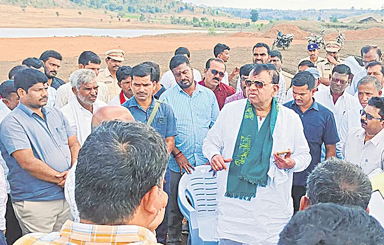 Pocharam Srinivasa Reddy is personally supervising the work from a close distance