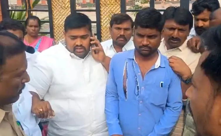 TDP Btech Ravi Supporters Over Action At Pulivendula