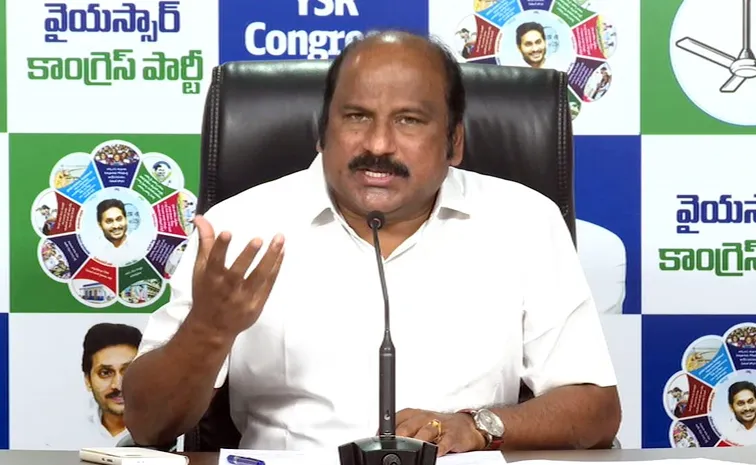 YSRCP Leader Sudhakar Babu Press Meet On Chandrababu Housing Scheme