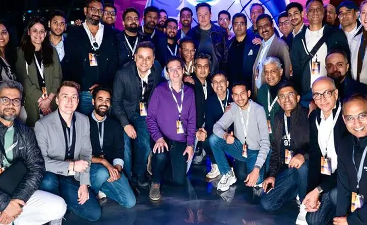 Elon Musk hosted a delegation of leading Indian business figures at his SpaceX Starbase facility in Texas