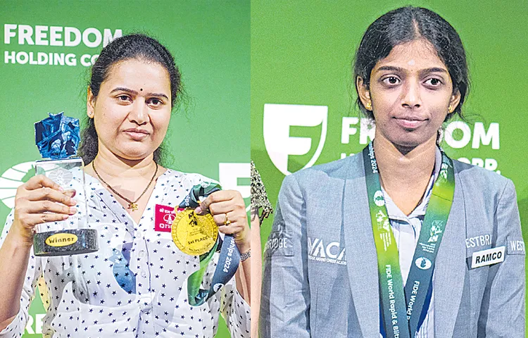 Vaishali Rameshbabu wins bronze medal at World Blitz Chess Championship5