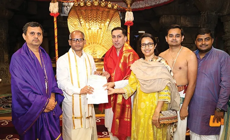 Huge Donation of Rs 6 Crore to TTD Trust