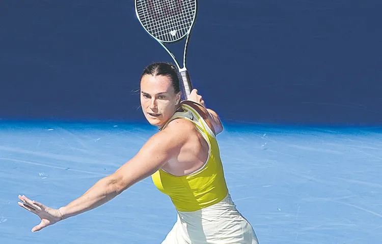 Sabalenka in the Australian Open quarterfinals