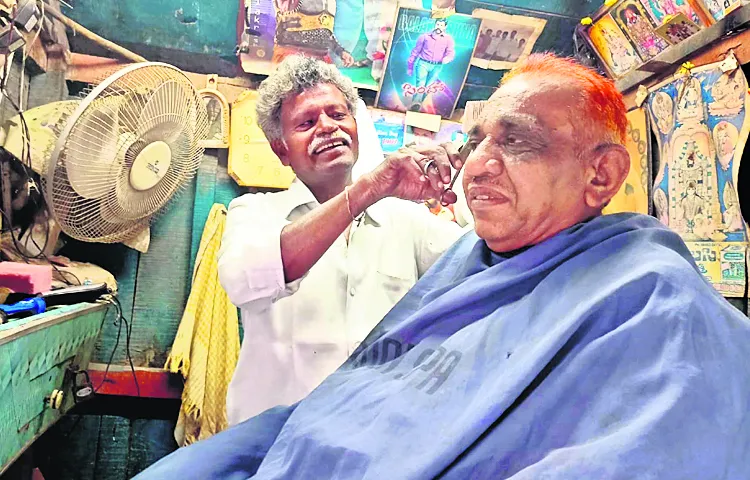 Barbers daily income has dropped drastically