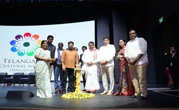 Meet and Greet With TS CM Revanth Reddy At Telangana Cultural Society Singapore