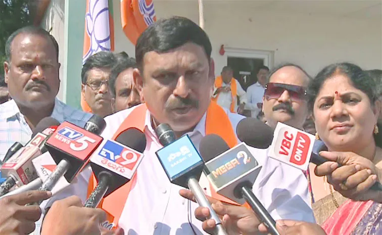 Bjp Mla Vishnu Kumar Raju Fire On Vizag Steel Plant Union Workers  