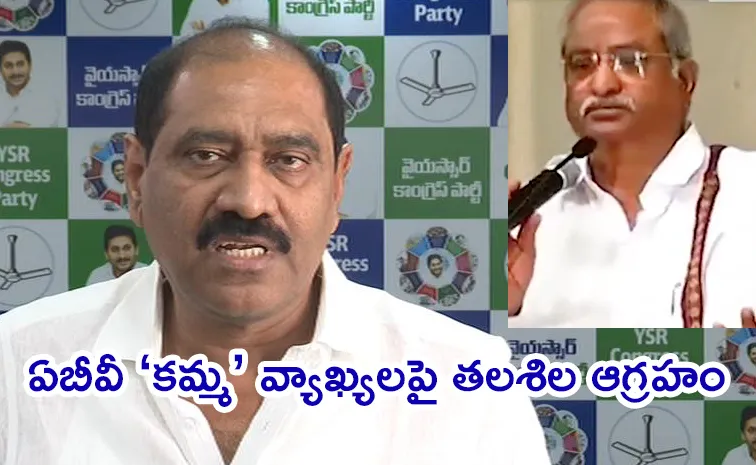 YSRCP Leaders Slams Retd IPS Officer AB Venkateshwara Rao Over Kamma Row