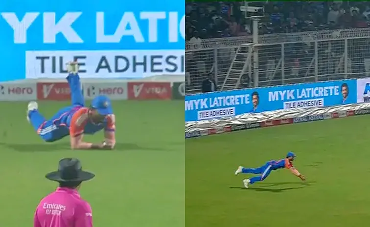 Nitish Kumar Reddy takes a brilliant diving catch to dismiss well-set Jos Buttler