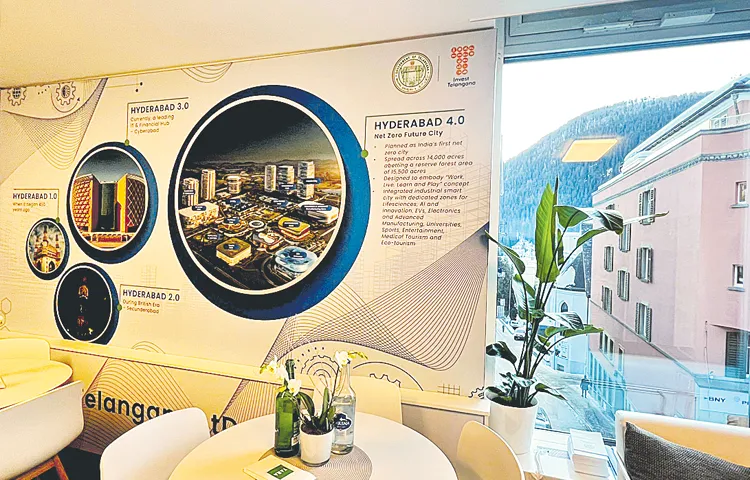 Telangana Pavilion as a special attraction in Davos