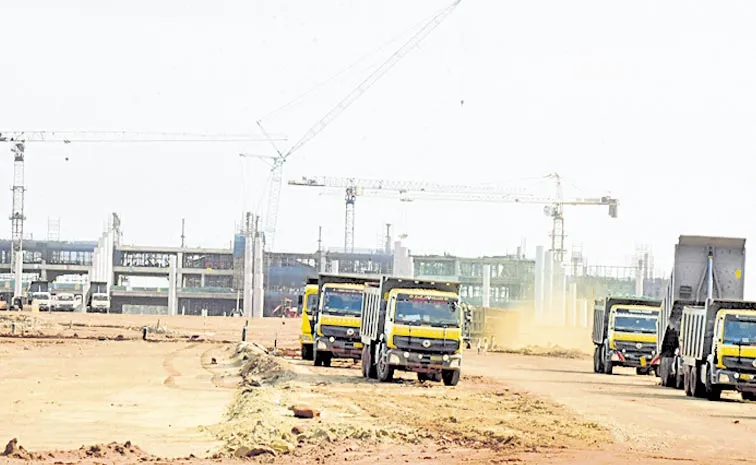  International airport construction work in Vizianagaram district