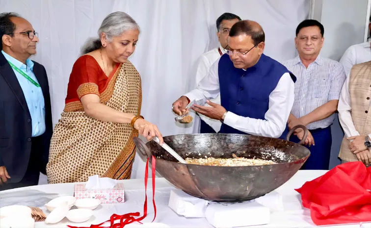 Finance Ministry set traditional Halwa Ceremony today marking the final stage of the budget preparation process for the Union Budget 2025-26