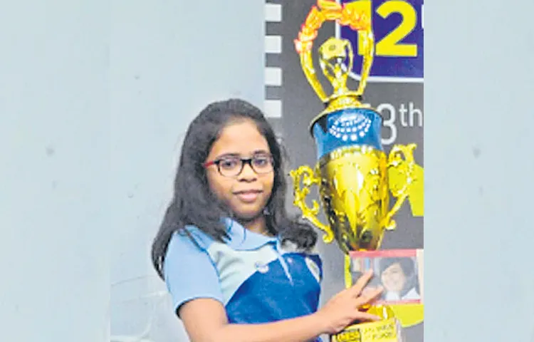 National School Chess Winner Samhita