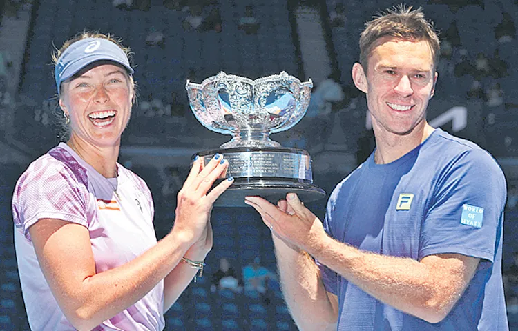 Olivia and John Peers win mixed doubles title