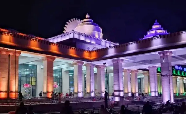 Indian railway stations covered in tricolor watch in pictures