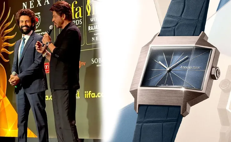 Shah Rukh Khan Spotted at IIFA Awards Press Conference Wearing Sand Gold Watch