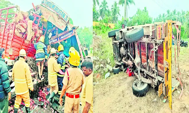 కృష్ణగిరిలో ఘోర రోడ్డు ప్రమాదం 